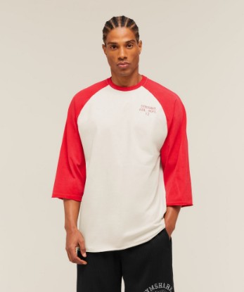 Retro Collegiate 3/4 Sleeve T-Shirt - View 1