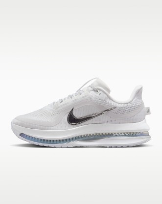 Nike Pegasus Premium Women's Road Running Shoes - White/Metallic Silver/Metallic Silver