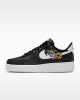 Nike Air Force 1 '07 Premium "Flowers" Women's Shoes - Black/Metallic Gold/White/White