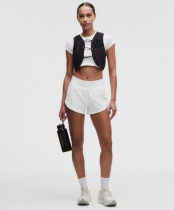 Track That High-Rise Lined Short 3" - White