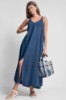 KNOTTED STRAP V-NECK MAXI DRESS VIEW 1 | MAXI DRESSES