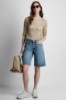 MID RISE RELAXED DENIM SHORT VIEW 1 | Shorts