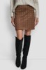 Picture of EMBELLISHED FAUX SUEDE MINI SKIRT
