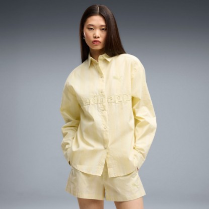 PUMA x MADHAPPY Women's Lounge Shirt, Silk Frost, extralarge