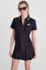 LOGO EMBROIDERED ZIP POLO VIEW 1 | Tees & Tanks
