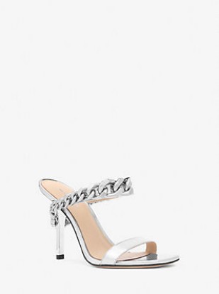 Picture of Bianca Embellished Metallic Leather Sandal
