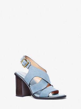 Picture of Raven Suede Block Heel Sandal
