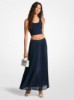 Pleated Georgette Skirt in MIDNIGHTBLUE | Michael Kors