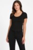 Picture of Eco Lena Ribbed Top - Black