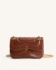 Picture of Tina Quilted Chain Crossbody - Brown