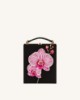 Picture of Taya Orchid Motif  Book Shape Clutch Bag - Black