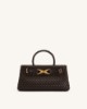 Picture of Elora Woven Tote Bag - Dark Brown