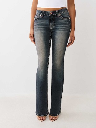 BECCA MID RISE BIG T BOOTCUT JEAN