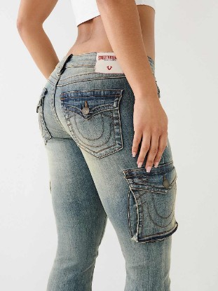 BECCA LOW RISE CARGO BOOTCUT