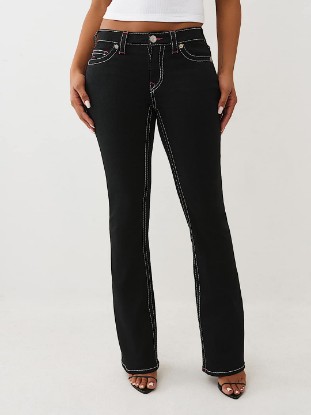 BECCA MID RISE BIG T BOOTCUT JEAN
