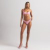 FITS EVERYBODY LACE DIPPED THONG | BUBBLE GUM TONAL ON A MODEL FRONT VIEW