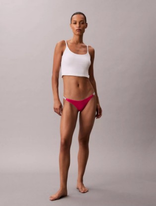 Picture of Modern Logo Dipped String Thong  Vibrant Pink