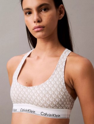 Picture of Icon Cotton Modal Unlined Bralette Ash