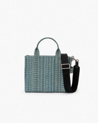The Washed Monogram Denim Small Tote Bag
