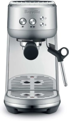 Picture of Breville BES450BSS Bambino Espresso Machine, Brushed Stainless Steel | Make café-quality espresso, lattes and cappuccinos at home with this compact, manual coffee maker | Beginner-friendly