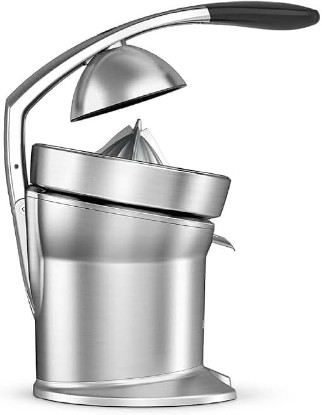 Picture of Breville 800CPXL Citrus Press Pro Juicer Machine, Brushed Stainless Steel | Squeeze fresh juice from oranges, lemons, limes and grapefruit with a sturdy die-cast lever-arm and adjustable pulp control
