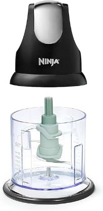 Picture of Ninja Food Chopper Express Chop with 200-Watt, 16-Ounce Bowl for Mincing, Chopping, Grinding, Blending and Meal Prep (NJ110GR)