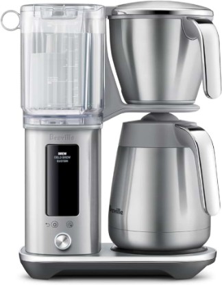Picture of Breville BDC465BSS Luxe Brewer Thermal Carafe, Brushed Stainless Steel | Brew hot coffee and cold brew with this drip coffee machine | Thermal carafe keeps coffee warm for up to 4 hours
