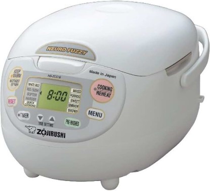 Picture of Zojirushi Neuro Fuzzy 10-Cup Rice Cooker and Warmer (Premium White) | Automatic keep-warm