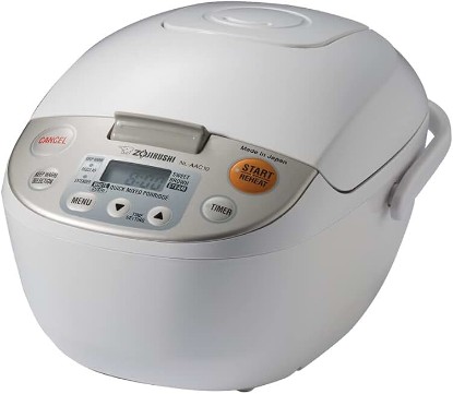 Picture of Zojirushi Nl AAC10 Micom Rice Cooker and Warmer, 5.5 Cup, 1.0 L | LCD controls, steam, quick-cook and delay settings
