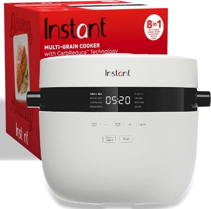 Picture of Instant Pot 20-Cup Rice Cooker, Rice and Grain Multi-Cooker with Carb Reducing Technology without Compromising Taste or Texture, From the Makers of Instant Pot, Includes 8 Cooking Presets