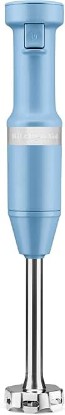Picture of KitchenAid Variable Speed Corded Hand Blender, KHBV53, Blue Velvet | Removable 8" Blending Arm, Blending Jar with Lid, BPA-Free Material, Blends Smoothies, Shakes, Soups