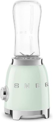 Picture of Smeg 50's Retro Style Personal Blender with Backlit Knob and Two BPA 600 ML Free bottles PBF01PGUS Pastel Green