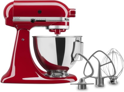 Picture of Kitchen Aid Tilt-Head Stand Mixer 4.5 Quart KSM85PBER, Empire Red