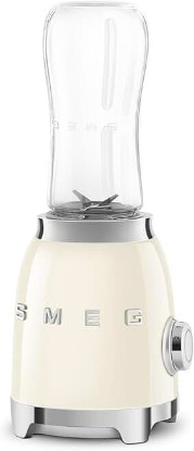 Picture of Smeg 50's Retro Style Personal Blender with Backlit Knob and Two 600 ML BPA Free bottles PBF01CRUS Cream