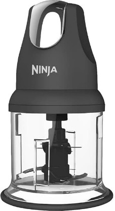 Picture of Ninja Food Chopper Express Chop with 200-Watt, 16-Ounce Bowl for Mincing, Chopping, Grinding, Blending and Meal Prep (NJ110GR), Gray