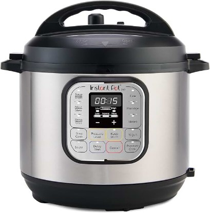 Picture of Instant Pot Duo 7-in-1 Mini Electric Pressure Cooker, Slow Rice Cooker, Steamer, Sauté, Yogurt Maker, Warmer & Sterilizer, Includes Free App with over 1900 Recipes, Stainless Steel, 3 Quart