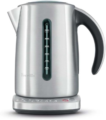 Picture of Breville BKE820XL IQ Kettle Water Heater, Brushed Stainless Steel | Precisely heat water and maintain the temperature with this electric kettle featuring a Keep Warm button | 7 cup capacity