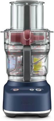 Picture of Breville BFP638 Paradice 9 Processor and Dicer, Damson Blue | Chop, slice, shred and dice ingredients into precise, uniform pieces with this compact food preparation kit | 9 cup capacity