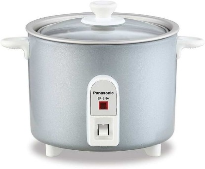Picture of Panasonic Rice Cooker, Steamer & Multi-Cooker, 3-Cups (Cooked), 1.5-Cups (Uncooked), SR-3NAL – Silver