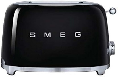 Picture of Smeg TSF01BLUS 50's Retro Style Aesthetic 2 Slice Toaster, Black (Renewed)