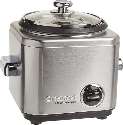 Picture of Cuisinart CRC-400P1 4 Cup Rice Cooker, Stainless Steel Exterior