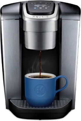 Picture of Keurig K-Elite Single Serve K-Cup Pod Coffee Maker, with Strength and Temperature Control, Iced Coffee Capability, 8 to 12oz Brew Size, Programmable, Brushed Silver