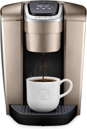 Picture of Keurig K-Elite Single Serve K-Cup Pod Coffee Maker, with Strength and Temperature Control, Iced Coffee Capability, 8 to 12oz Brew Size, Programmable, Brushed Gold