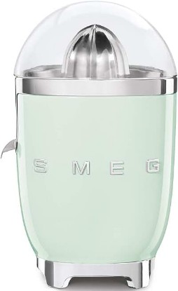 Picture of Smeg 50's Retro Style Citrus Juicer with Drip Free Spout, Automatic Activation, and Efficient Straining, Pastel Green CJF11PGUS