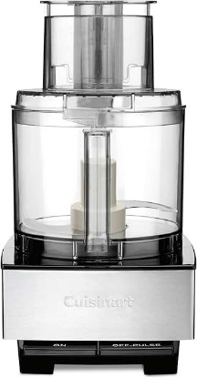 Picture of Cuisinart Food Processor, 14-Cup Vegetable Food Chopper for Mincing, Dicing, Shredding, Puree & Kneading Dough, 720-Watt Motor, Stainless Steel, DFP-14BCNY | Mince, dice & shred with this stainless steel food processor, 1 blade, 2 discs, dishwasher-safe parts, DFP-14BCNY