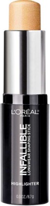 Picture of L’Oréal Paris Makeup Infallible Longwear Highlighter Shaping Stick, Up to 24hr Wear, Buildable Cream Highlighter Stick, 41 Gold is Cold, 0.3 oz. [Amazon-developed Certification] Compact by Design