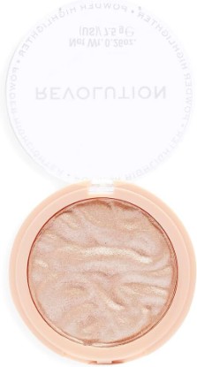 Picture of Revolution Reloaded Pressed Powder Highlighter, Just My Type | Intensely Pigmented for a High-Impact Glowy Finish, Vegan & Cruelty-Free, 0.22 oz