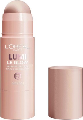 Picture of L'Oreal Paris True Match Lumi Le Glow Highlighter Stick, Luminous, Satin, Glowy Highlighter for Face and Body, 640 Sparkling Rose, 0.17 Oz