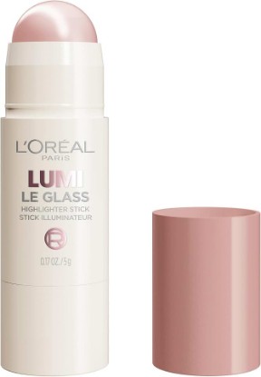 Picture of L'Oreal Paris True Match Lumi Le Glass Highlighter Stick, Reflective, Translucent, Glassy Highlighter for Face and Body, 620 Pink Ballet, 0.17 Oz