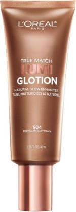 Picture of L'Oreal Paris Makeup True Match Lumi Glotion, Natural Glow Enhancer, Illuminator Highlighter, Bronzing Drops For a Sun-Kissed Glow For Face and Body, 904 Deep, 1.35 fl oz